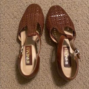 Vintage looking woven sandals